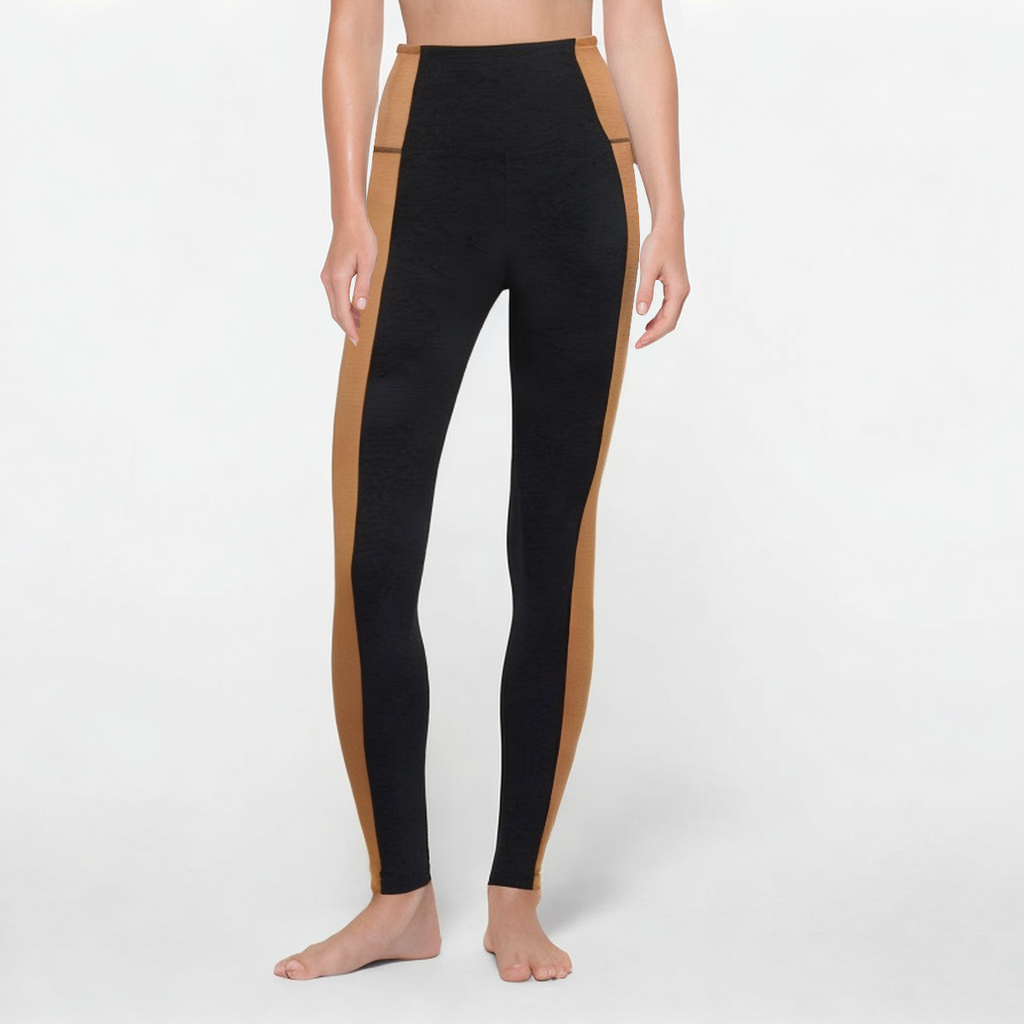 Women's colorblock stretch sports leggings