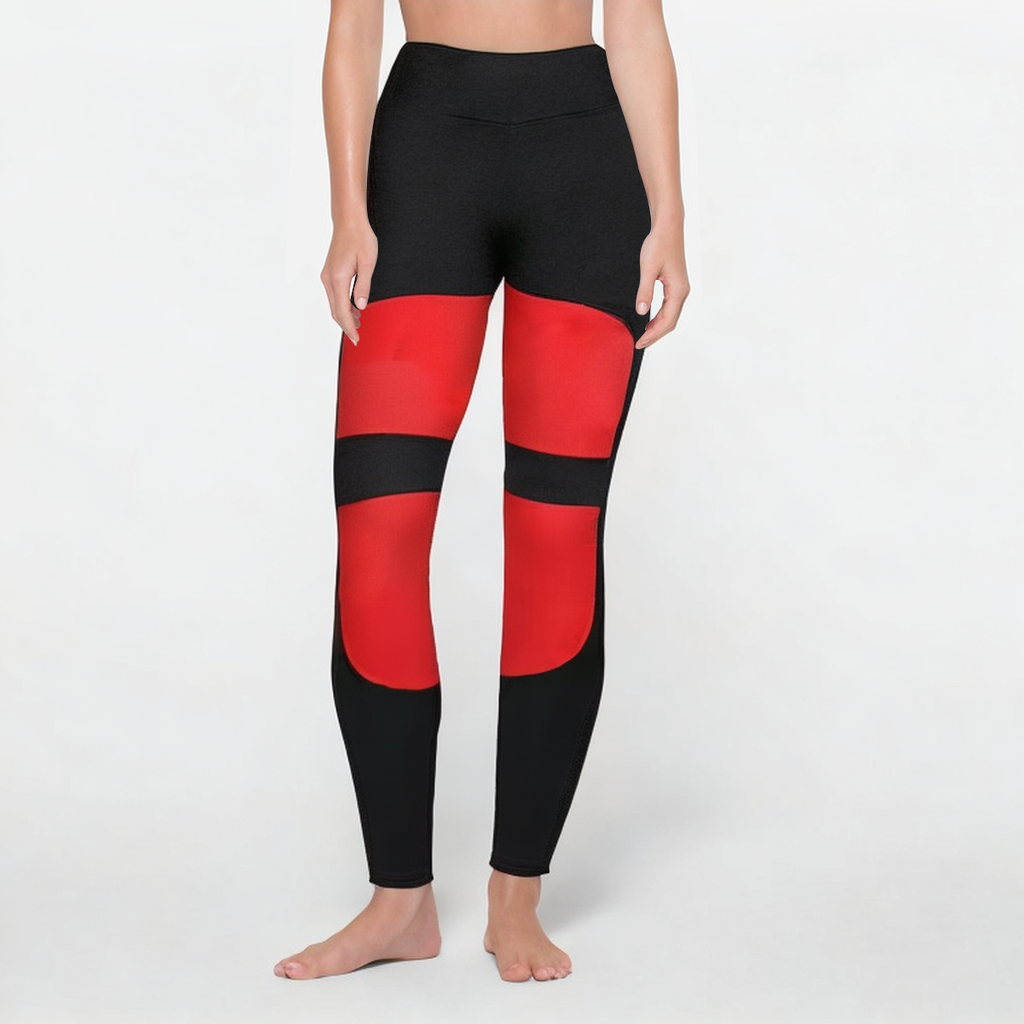 Colorblock seamless women's sports leggings
