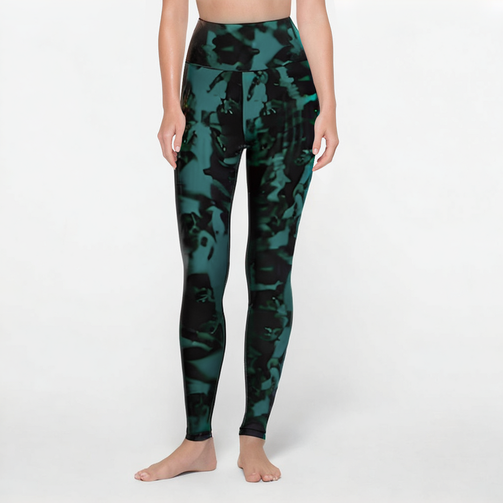 Printed breathable women's sports leggings
