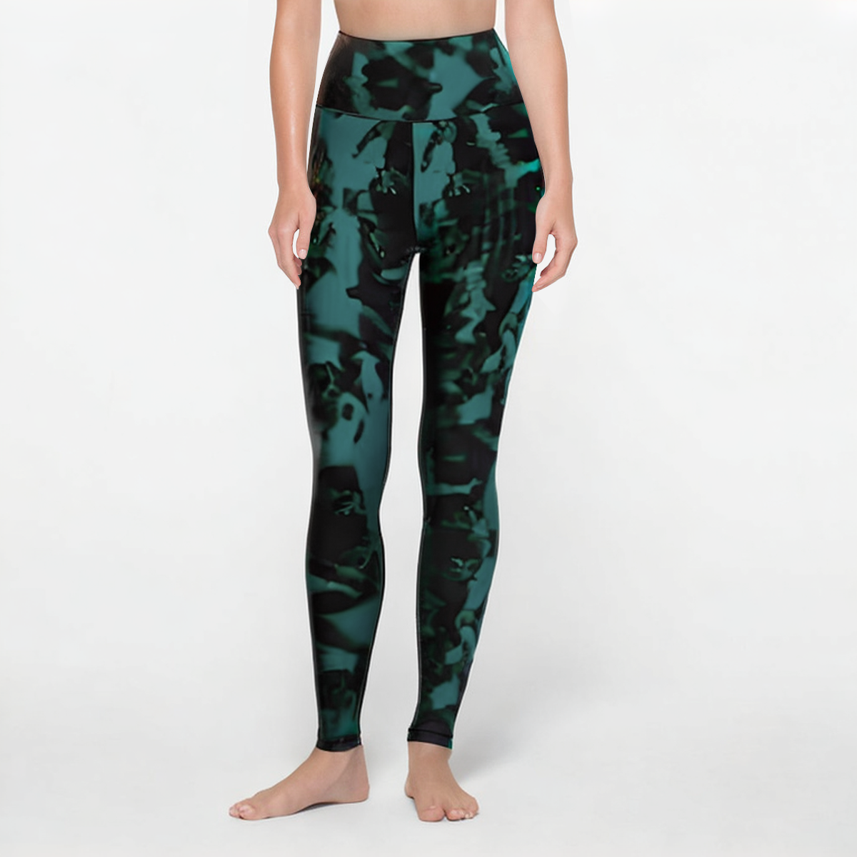 Printed breathable women's sports leggings