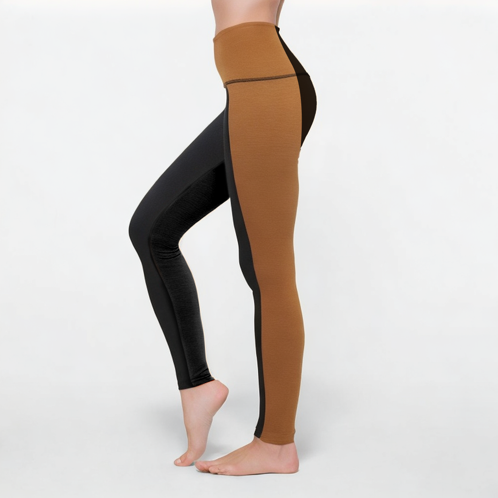 Women's colorblock stretch sports leggings