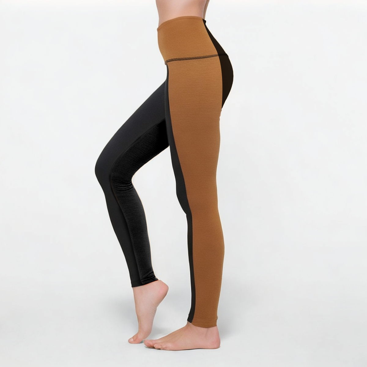 Women's colorblock stretch sports leggings