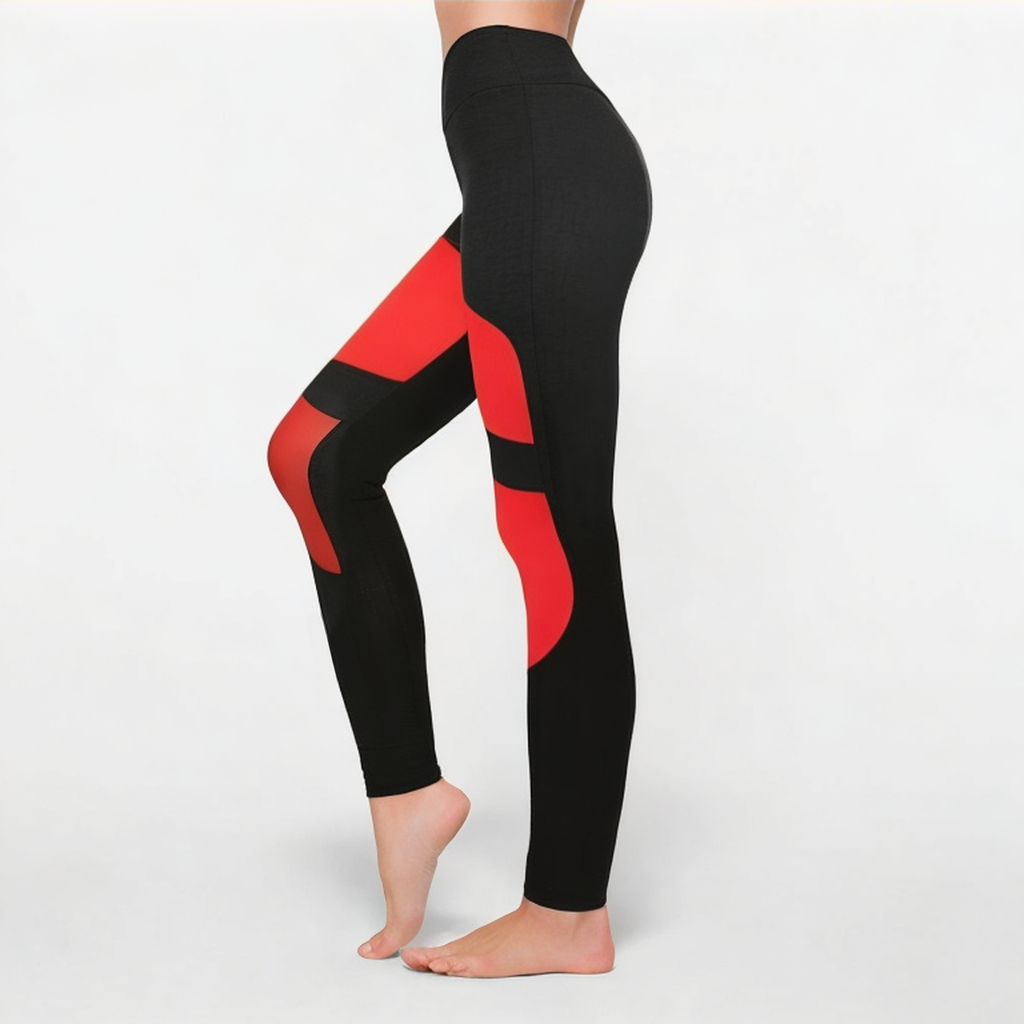 Colorblock seamless women's sports leggings