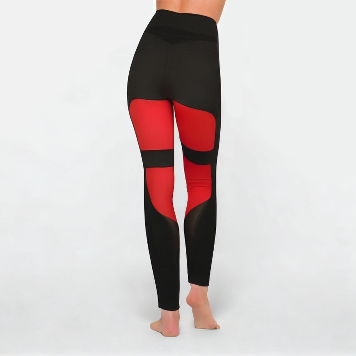 Colorblock seamless women's sports leggings