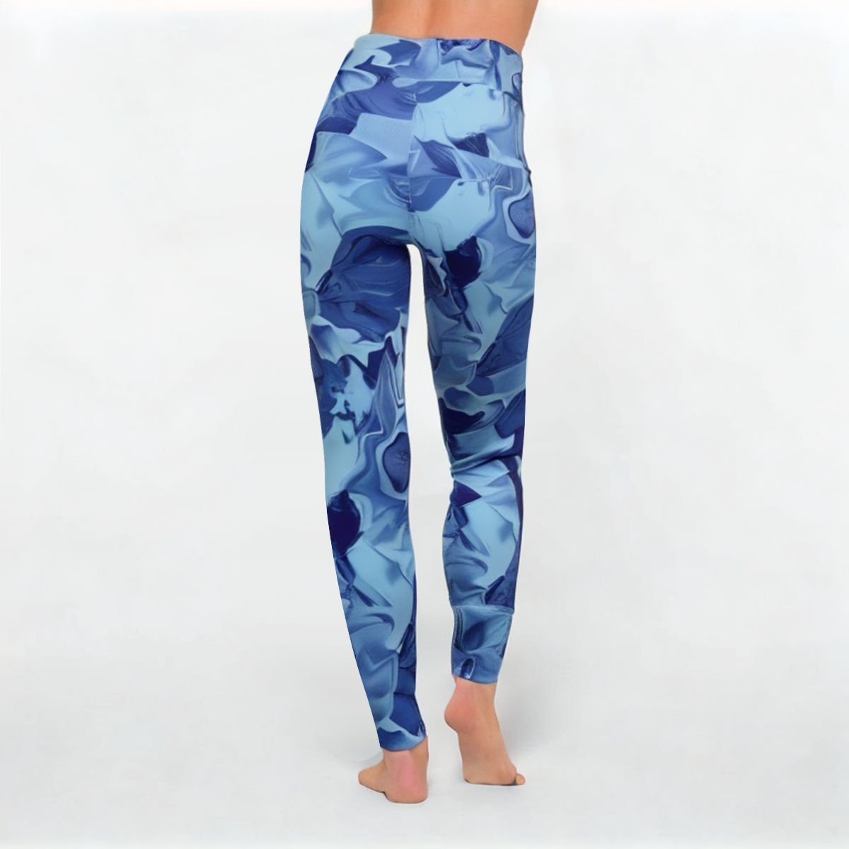 Printed seamless women's athletic leggings