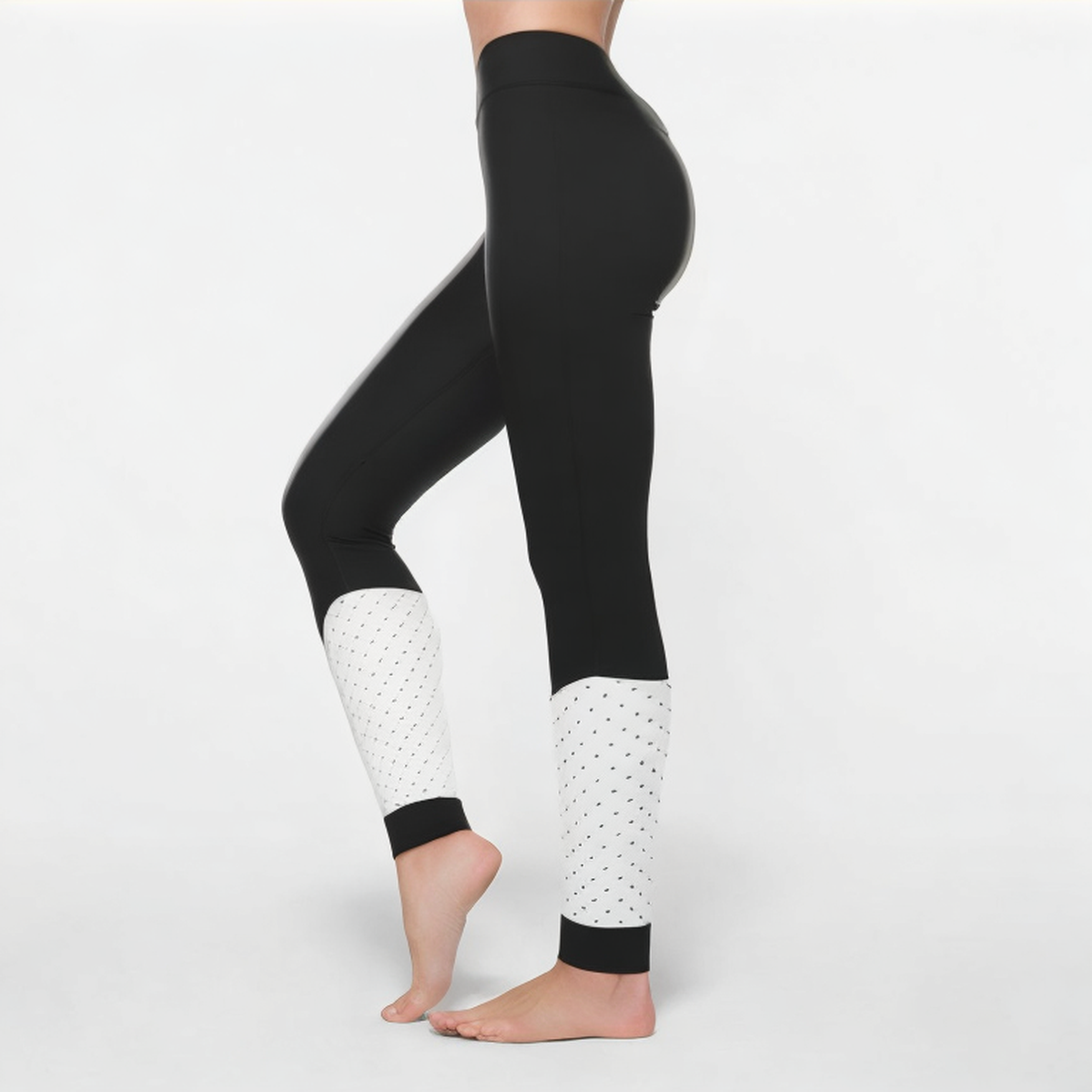 Colorblock soft stretch women's sports leggings