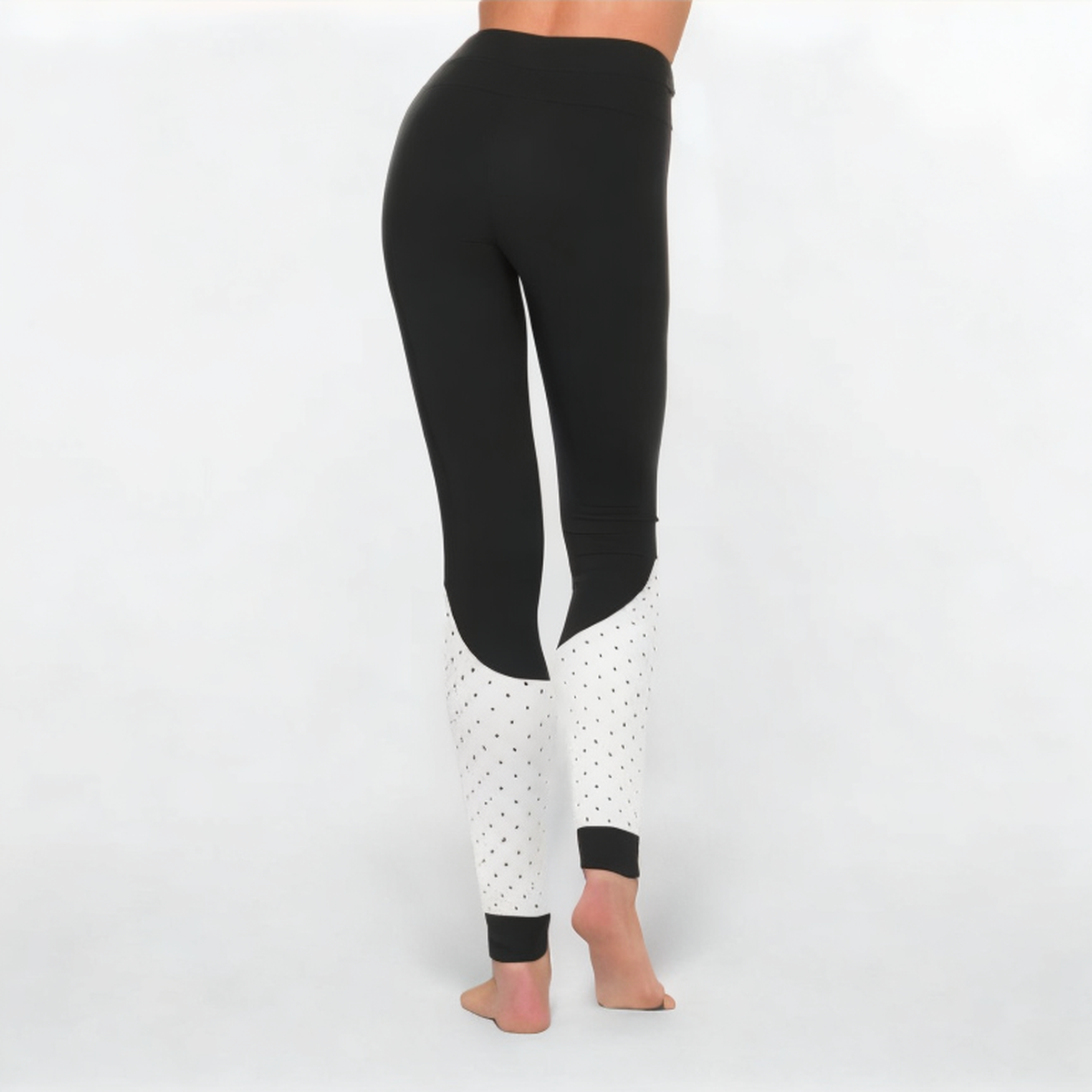 Colorblock soft stretch women's sports leggings