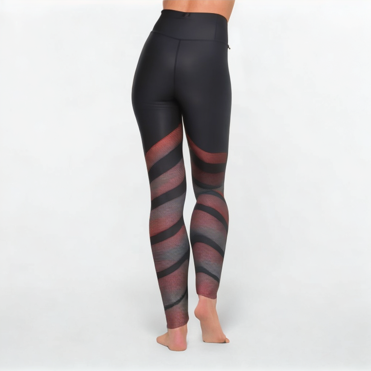 Printed elastic women's sports leggings