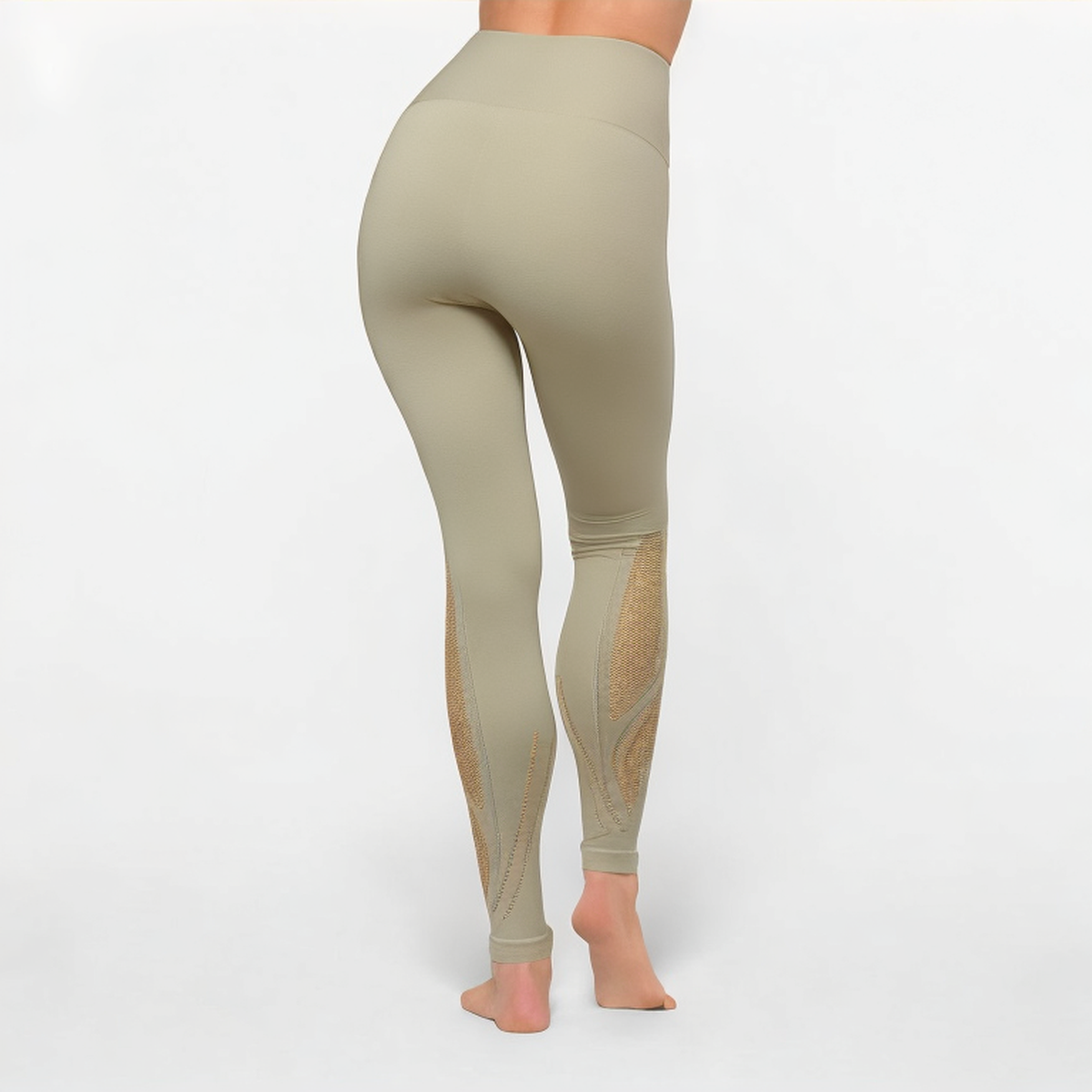 Breathable mesh women's sports tights