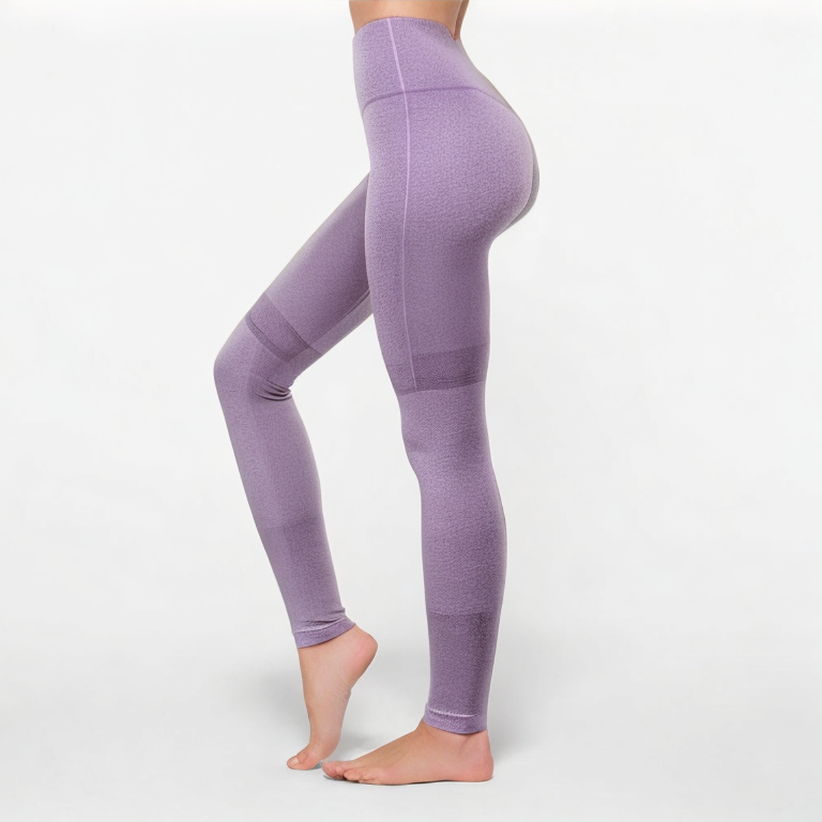Purple breathable women's sports tights