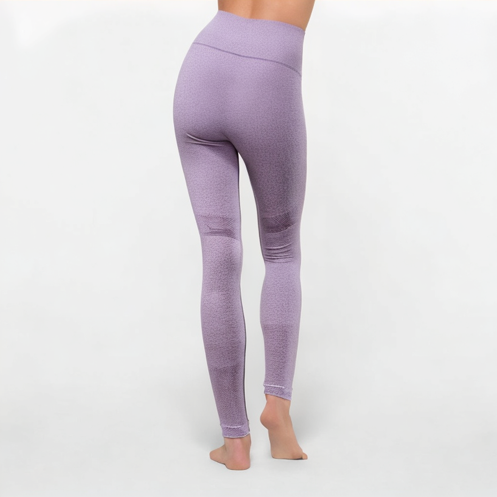 Purple breathable women's sports tights