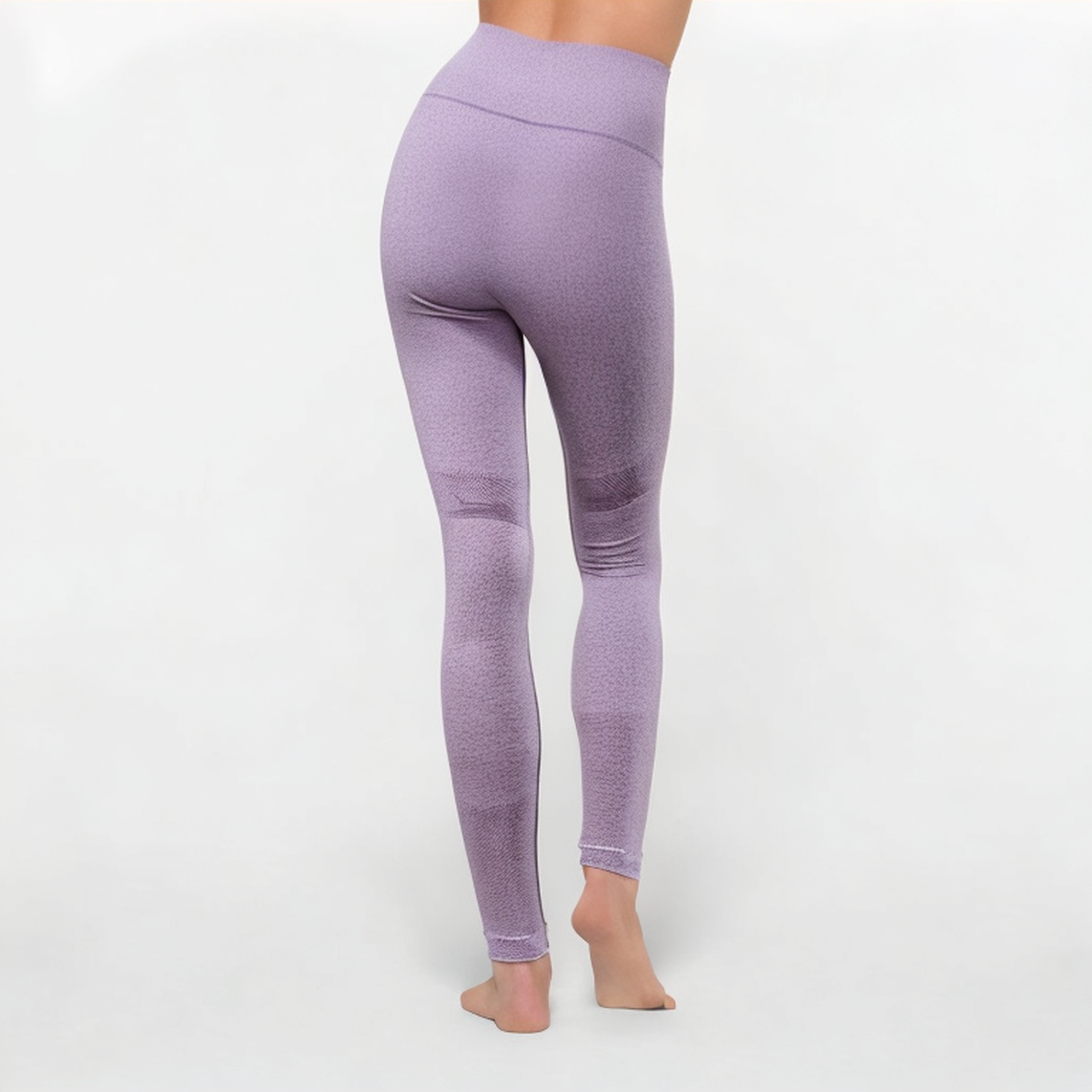 Purple breathable women's sports tights