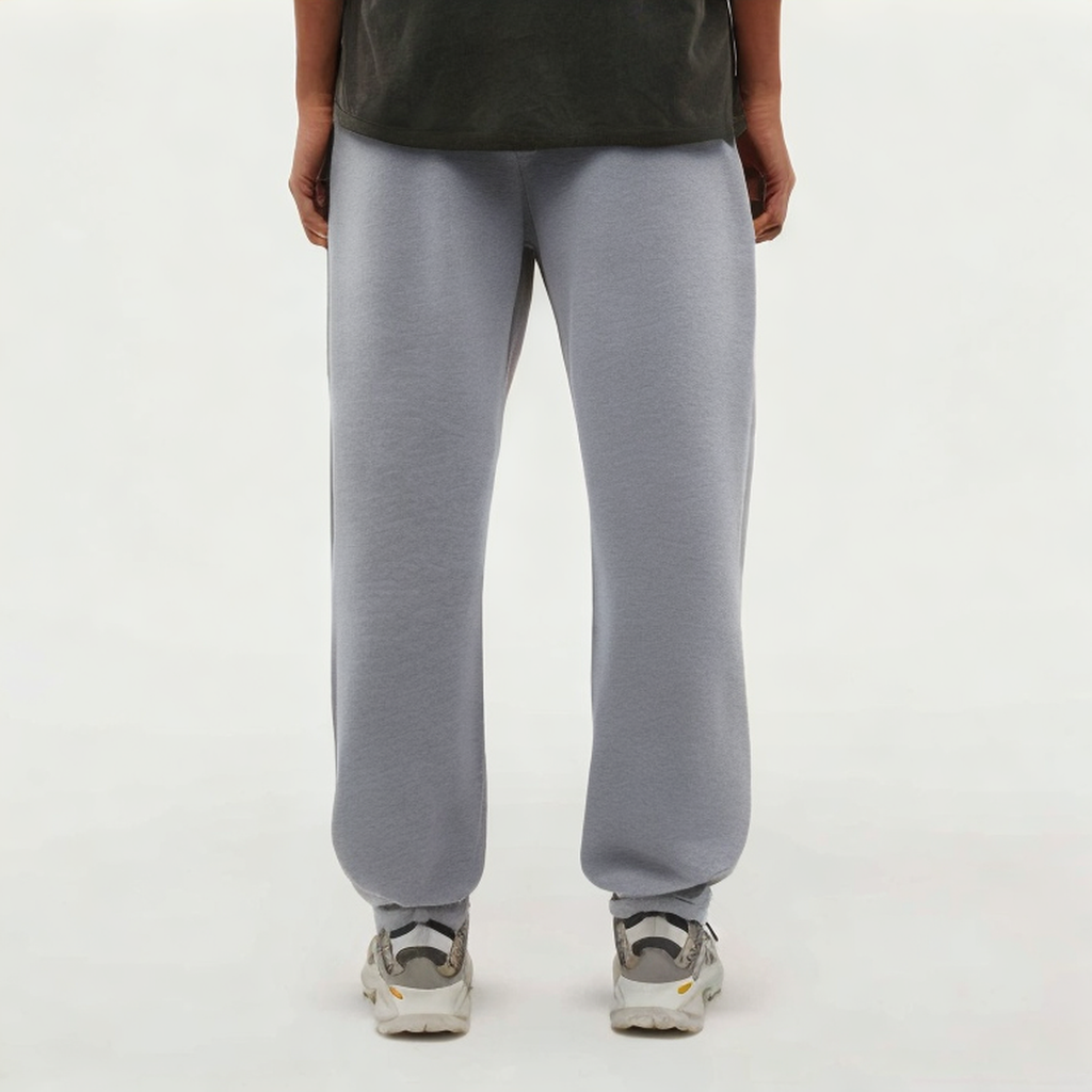 Gray thickened women's sports trousers