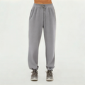 Gray thickened women's sports trousers