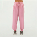Pink thickened cotton women's sports trousers