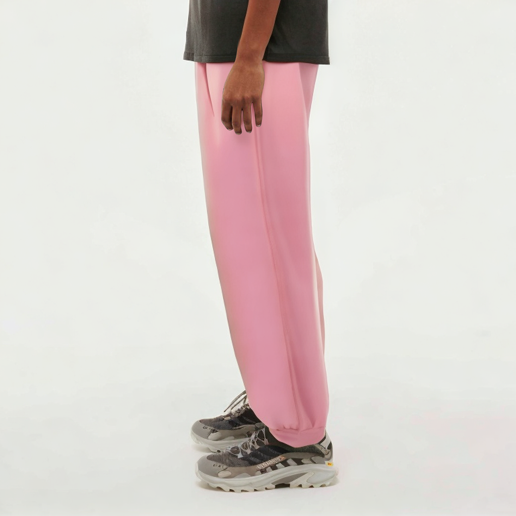 Pink thickened cotton women's sports trousers