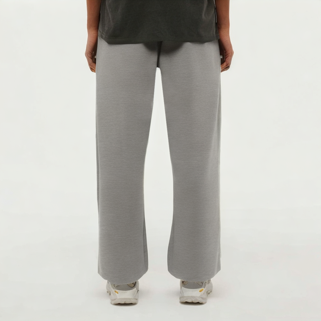 Gray loose wide-leg women's sports trousers