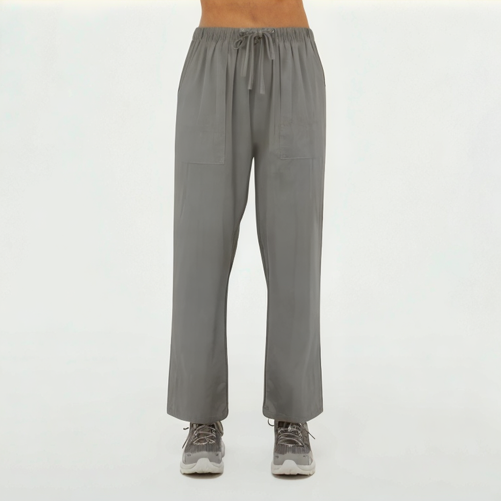 Grey loose breathable women's sports trousers