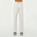 White wide-leg women's sports trousers