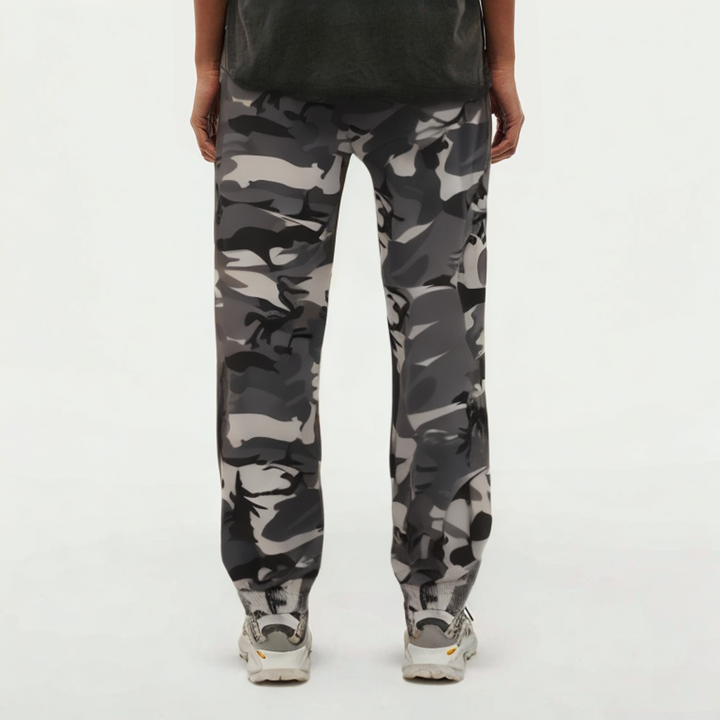 Women's camouflage print sports trousers
